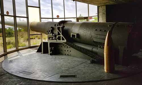 Big gun at Battery 519, Fort Miles, Delaware