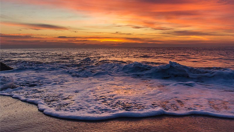 ocean at sunrise