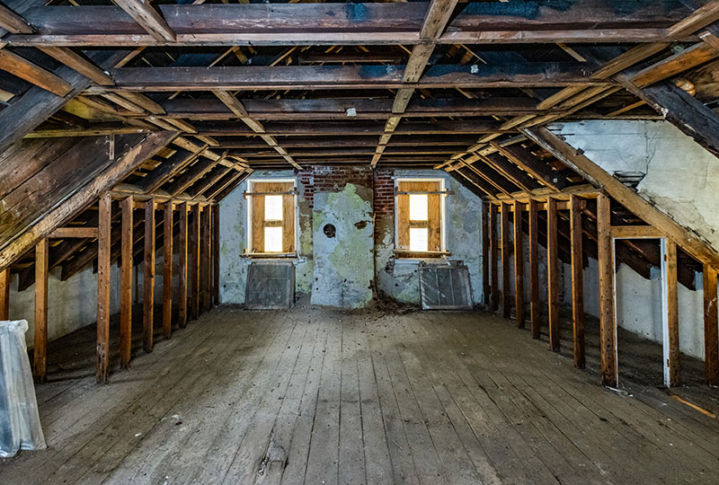 Third floor attic